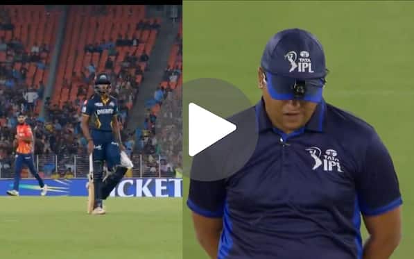 [Watch] Sai Sudarshan Wins Hearts By 'Walking Off' Before Umpire's Call Vs PBKS